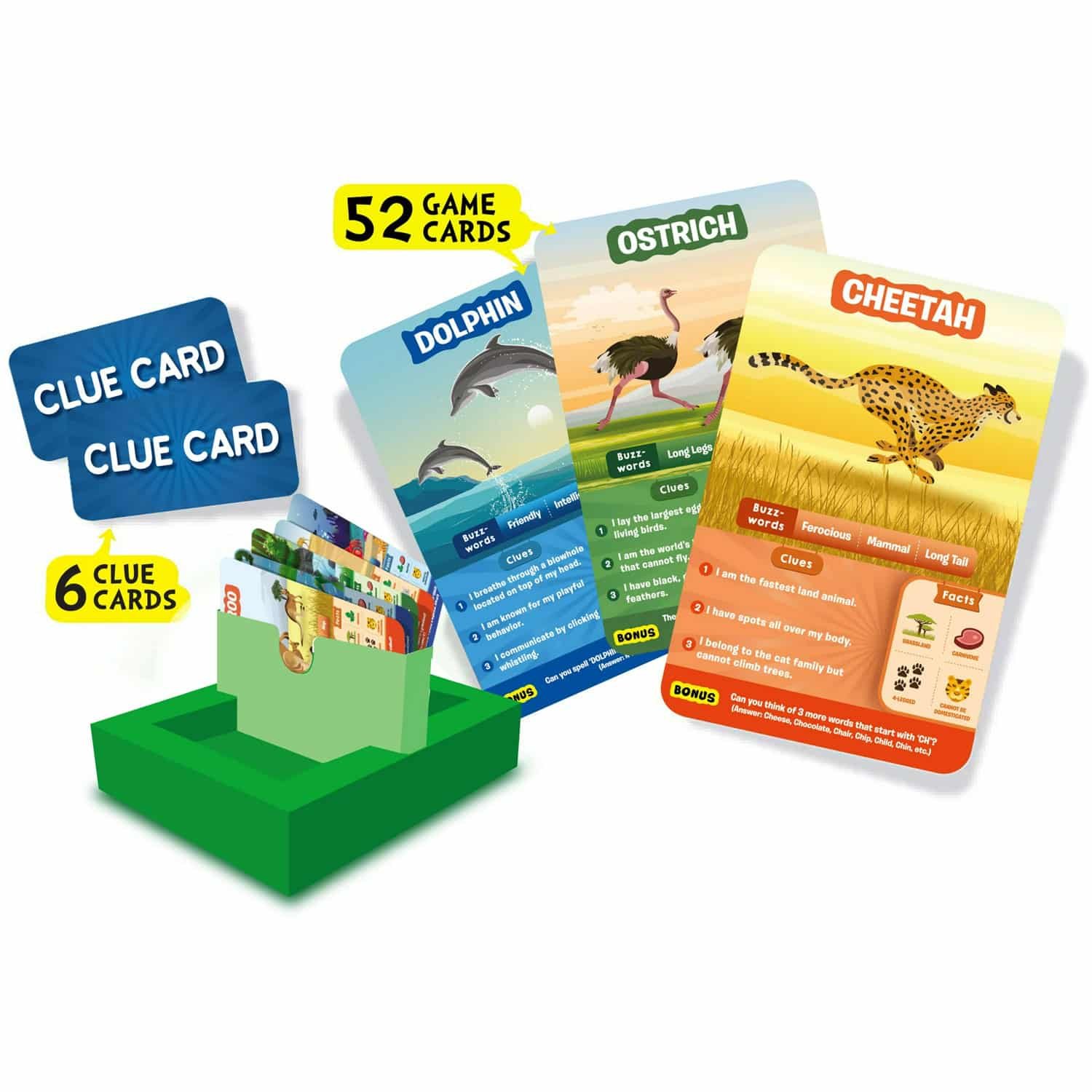 Skillmatics Guess in 10 Educational Board Game, for Families and Kids Ages 5 and up, Animals - Image 3