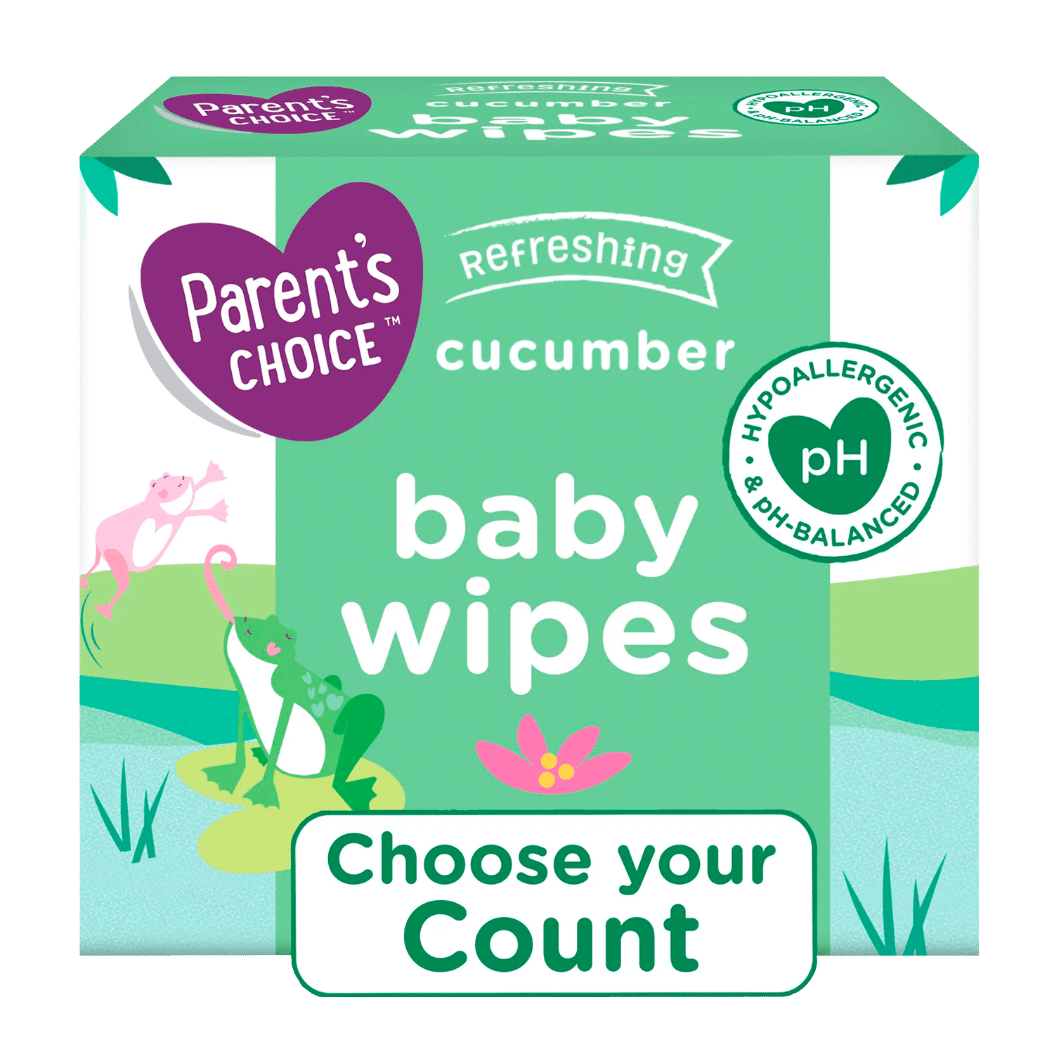 Parent’s Choice Cucumber Scent Baby Wipes (Choose Your Count)
