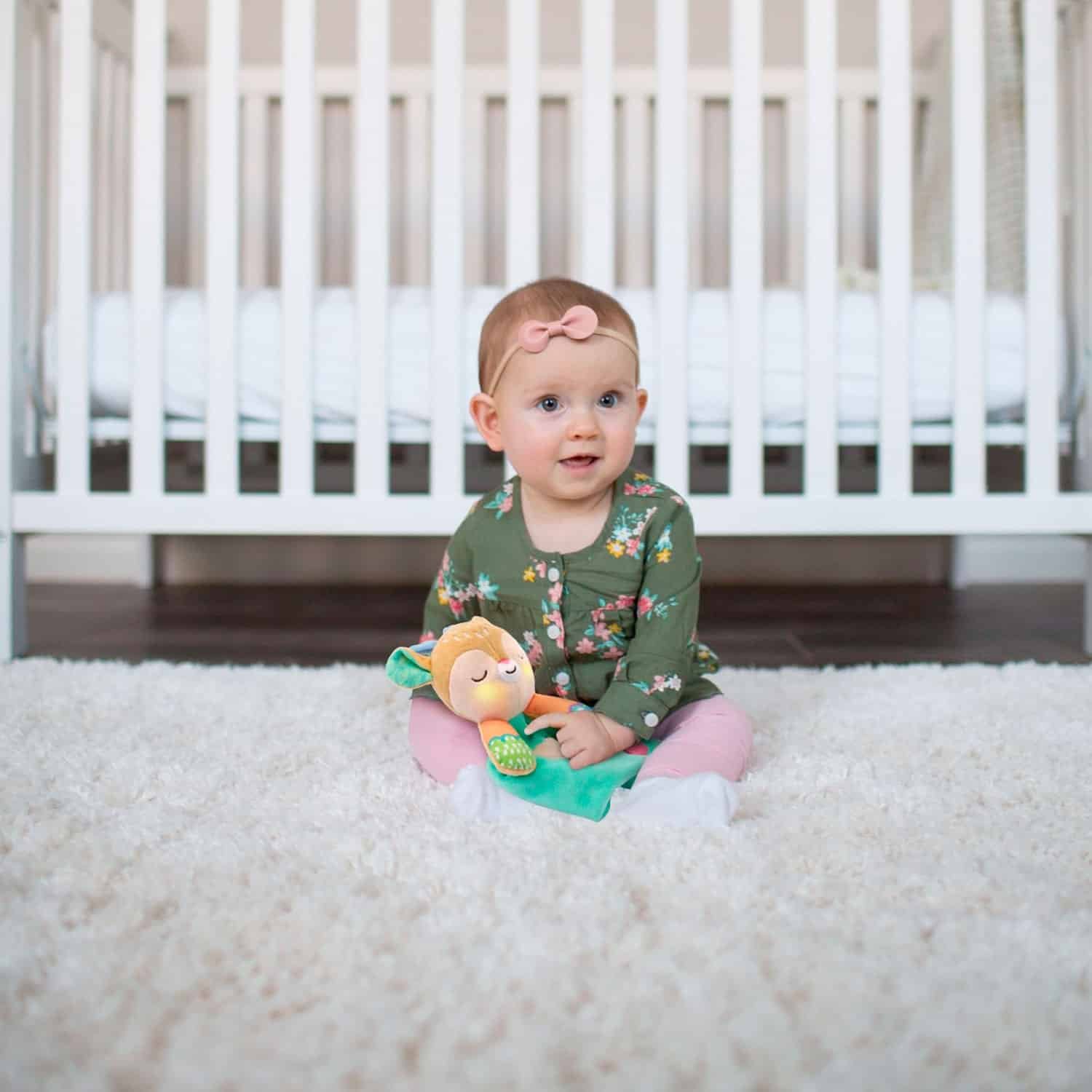 VTech 3-in-1 Snuggle and Cuddle Lovey Cuddly Fawn and Teether Toy Holder - Image 4