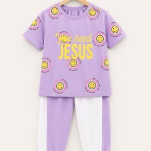 Levender Trouser and Shirt for Girls